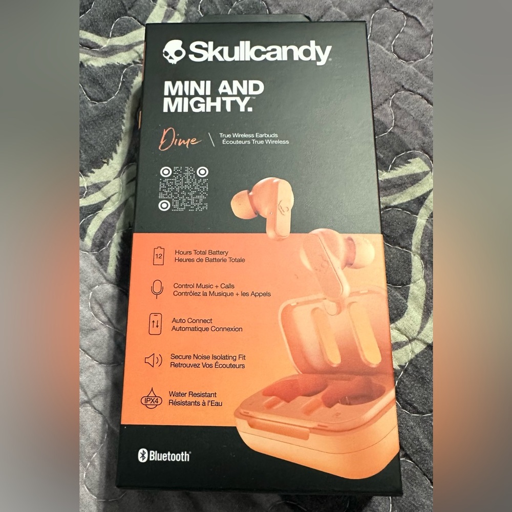 Skullcandy Dime Wireless Earbuds - Bold Orange